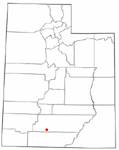 Location of Cannonville, Utah