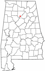 Location of Colony, Alabama