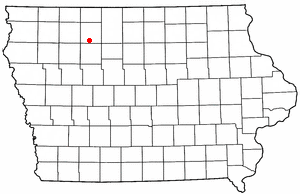 Location of Mallard, Iowa