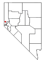Location of Reno, Nevada