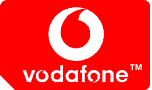 Vodafone's corporate  is the outline of a  card