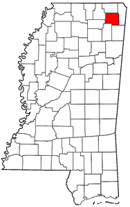 Image:Map of Mississippi highlighting Prentiss County.png