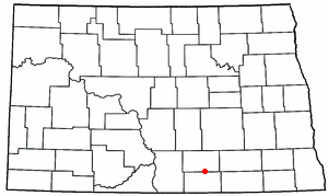 Location of Lehr, North Dakota
