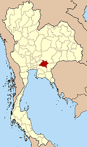 Map of Thailand highlighting Prachinburi Province