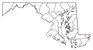 Location of Germantown, Worcester County, Maryland