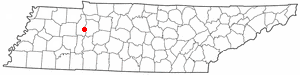 Location of New Johnsonville, Tennessee