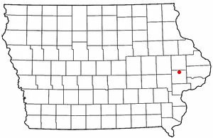 Location of Stanwood, Iowa