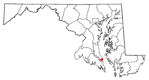 Location of Chesapeake Ranch Estates-Drum Point, Maryland