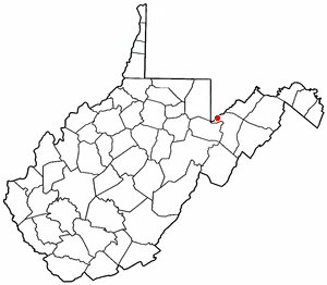 Location of Bayard, West Virginia