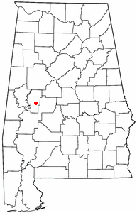 Location of Greensboro, Alabama
