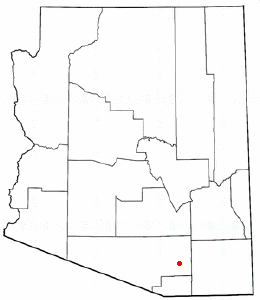Location of Vail, Arizona