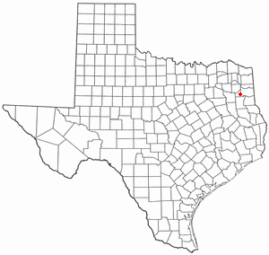 Location of Longview, Texas