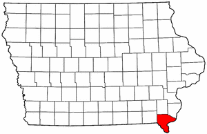 Image:Map of Iowa highlighting Lee County.png
