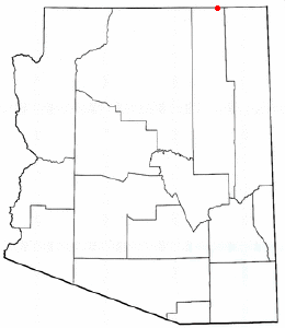 Location of Oljato-Monument Valley, Arizona