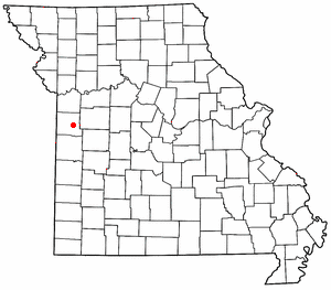 Location of East Lynne, Missouri