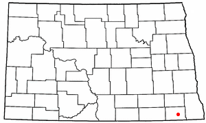 Location of Rutland, North Dakota
