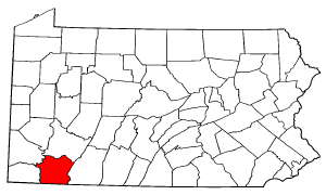 Image:Map of Pennsylvania highlighting Fayette County.png