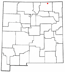 Location of Raton, New Mexico