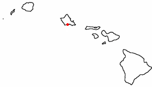 Location of Ewa Beach, Hawaii