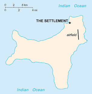 Map of Christmas Island