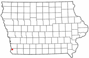 Location of Thurman, Iowa