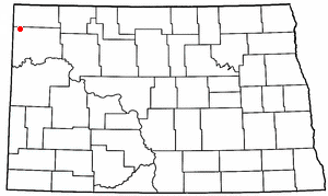 Location of Grenora, North Dakota
