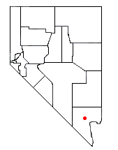 Location of Nellis AFB, Nevada
