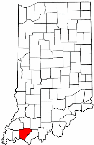 Image:Map of Indiana highlighting Warrick County.png