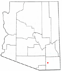 Location of St. David, Arizona