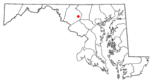 Location of Linganore-Bartonsville, Maryland