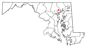 Location of Perry Hall, Maryland