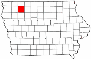 Image:Map of Iowa highlighting Clay County.png