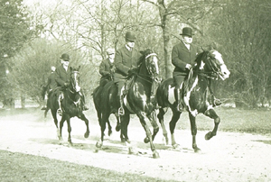 Horse riders on the Bridle Path in Prospect Park, 1912. Photo by Charles D. Lay