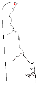 Location of Arden, Delaware
