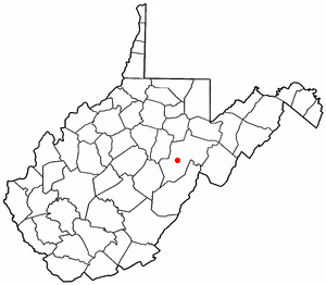 Location of Mill Creek, West Virginia