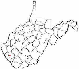 Location of Logan, West Virginia