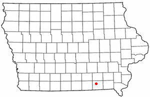Location of Drakesville, Iowa