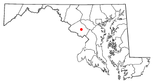 Location of Redland, Maryland