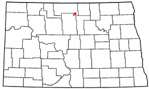 Location of Willow City, North Dakota