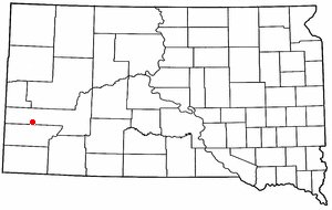 Location of Keystone, South Dakota