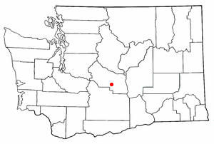Location of Ellensburg, Washington