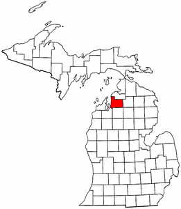Image:Map of Michigan highlighting Antrim County.png