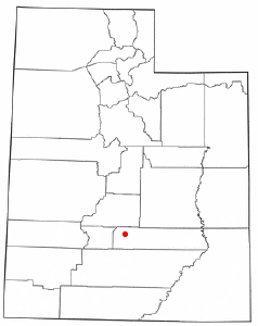 Location of Lyman, Utah