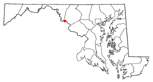Location of Brunswick, Maryland