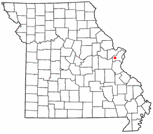 Location of Clarkson Valley, Missouri