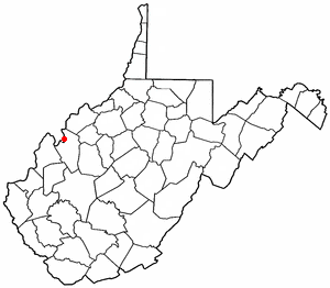 Location of Ravenswood, West Virginia