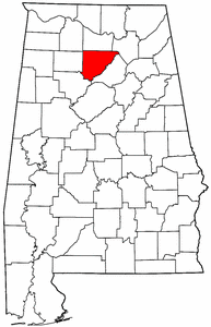 Image:Map of Alabama highlighting Cullman County.png