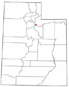 Location of Park City, Utah