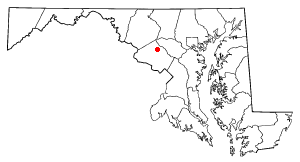 Location of Laytonsville, Maryland