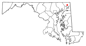 Location of NorthEast, Maryland